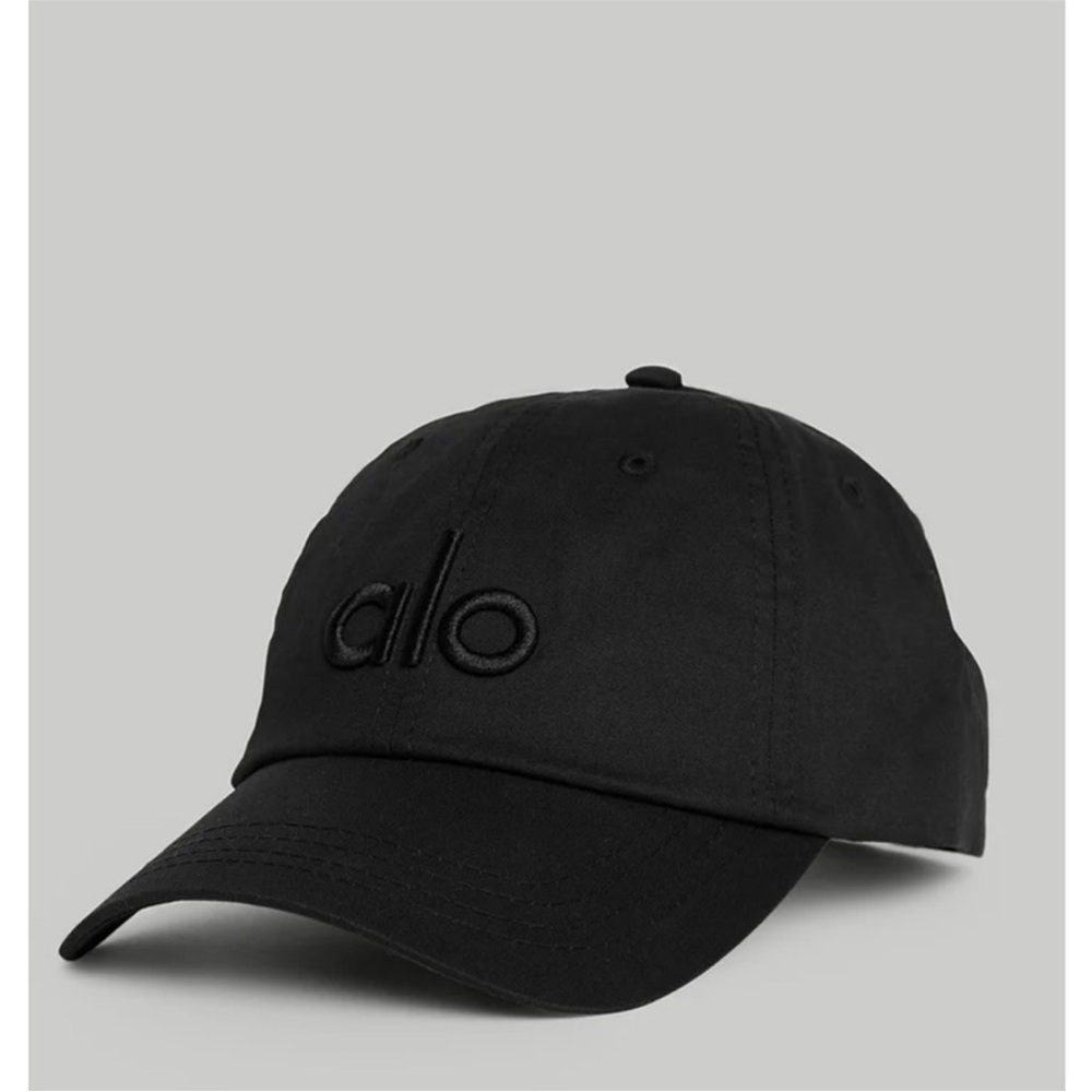 ALO Yoga Logo Baseball Cap - Black